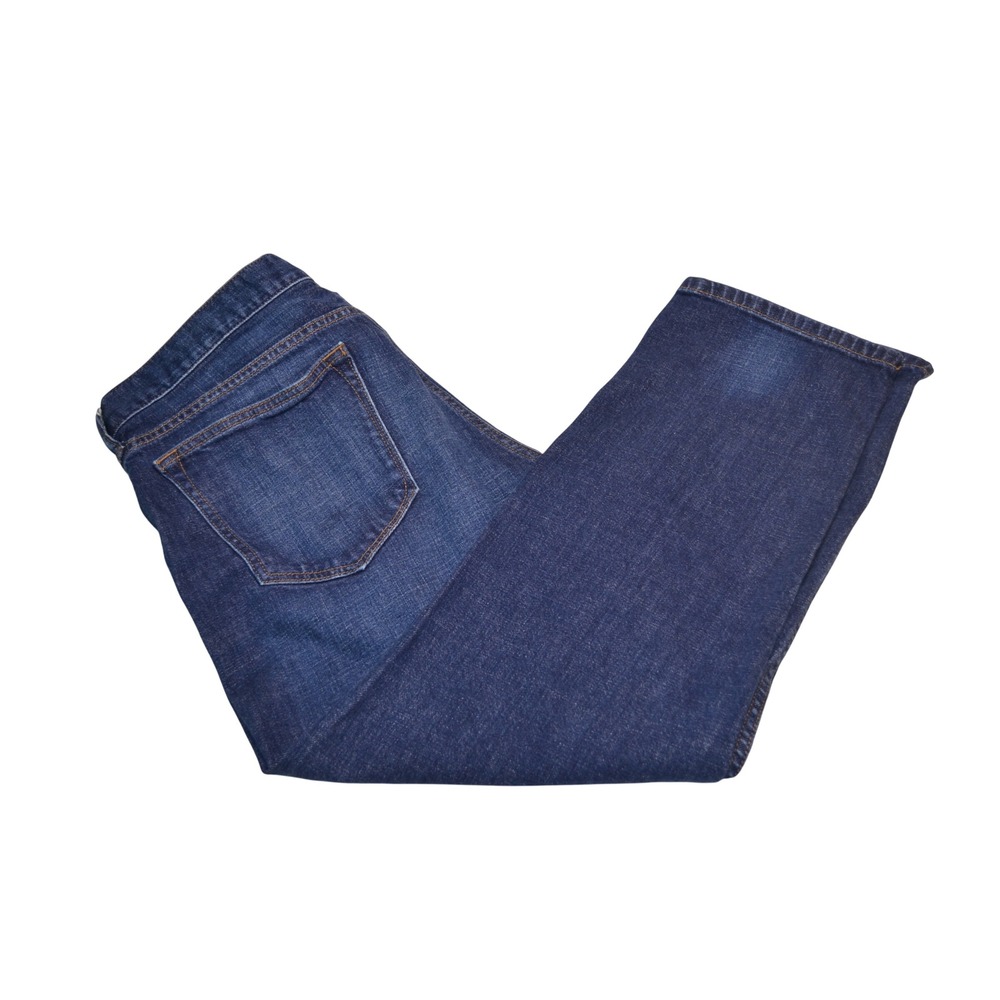 Banana Republic Heritage Straight Jeans Casual Blue Distressed Women's 31S Short